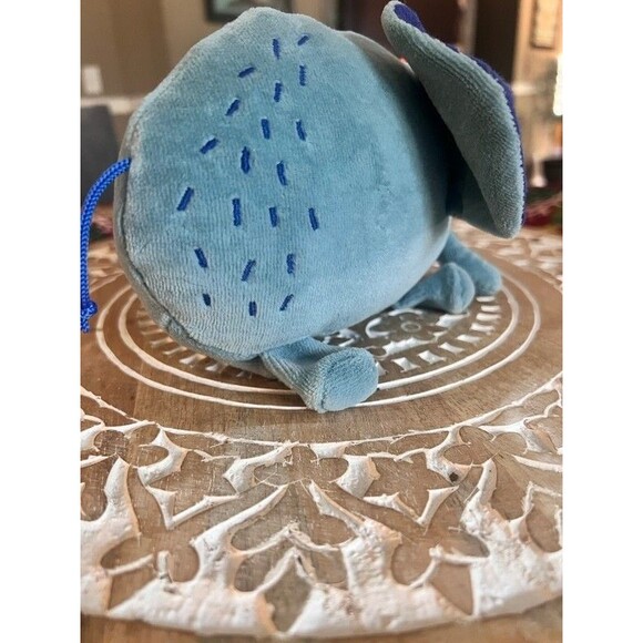 Moulin Roty Blue Elephant Plush Rattle Bells Les Toupitis Baby Stuffed Animal - Picture 5 of 8